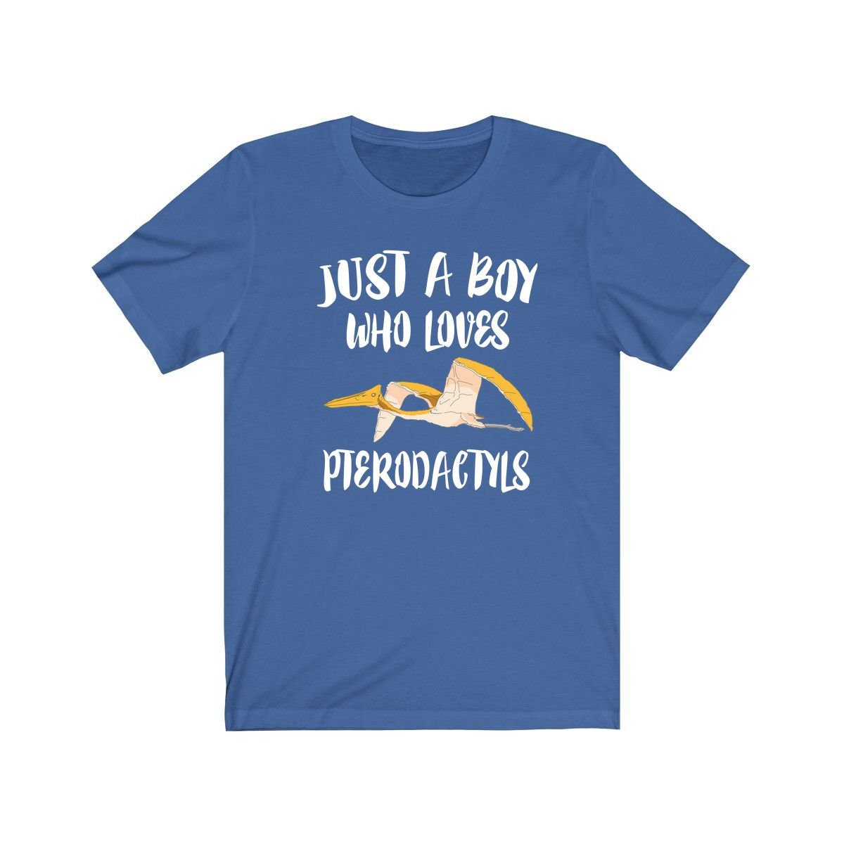 Just a boy who loves pterodactyls flying Jurassic pterosaur tee