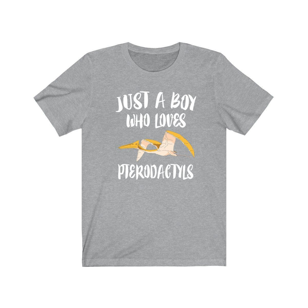 Just a boy who loves pterodactyls flying Jurassic pterosaur tee