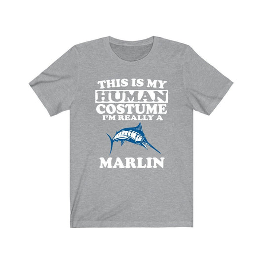 This Is My Human Costume I'm Really A Marlin Fish Shirt - marlin print design