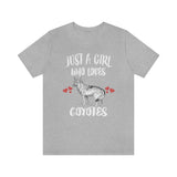 Just A Girl Who Loves Coyotes Shirt, Coyote Shirt, Coyote Lover Gift Animal Lover Adult Toddler Infant Kids Gift T-Shirt Image 3