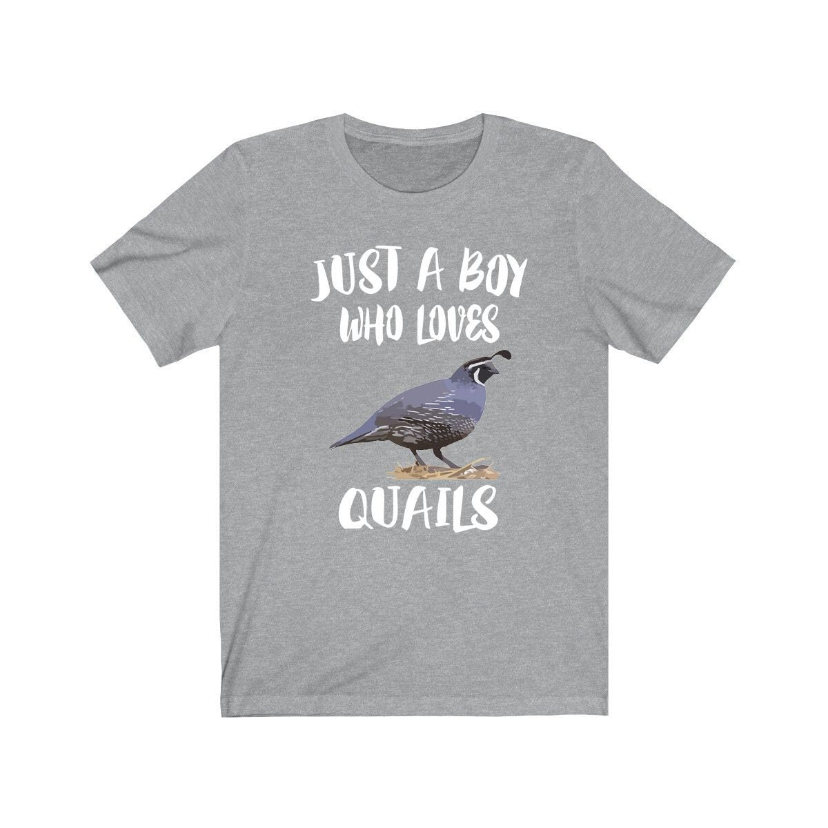 Just A Boy Who Loves Quails Shirt, Quail Lover Shirt, Quail Shirt, Birding Lover Gift, Animal Shirt Image 1