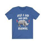 Just A Boy Who Loves Rhinos Shirt, Rhino Lover Shirt, Rhino Shirt, Rhino Lover Gift, Animal Shirt Image 2