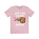 Just A Boy Who Loves Snakes Python Shirt, Snake Lover Shirt, Snake Shirt, Snake Lover Gift, Animal Shirt Image 4