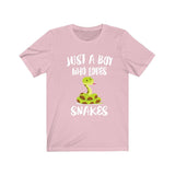 Just A Boy Who Loves Snakes Shirt, Snake Lover Shirt, Snake Shirt, Snake Lover Gift, Animal Shirt Image 4