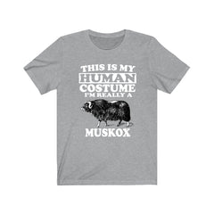 This Is My Human Costume I'm Really A Muskox Shirt - muskox print design