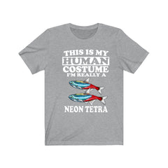 This Is My Human Costume I'm Really A Neon Tetra T-Shirt - neon tetra print design