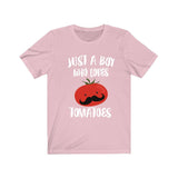 Just A Boy Who Loves Tomatoes Vegetable Shirt, Tomato Lover Shirt, Vegan Shirt, Vegetable Lover Gift, Animal Shirt Image 4