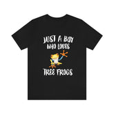 Just A Boy Who Loves Tree Frogs Shirt, Tree Frog Lover Shirt, Tree Frog Shirt, Tree Frog Lover Gift, Animal Shirt Image 1
