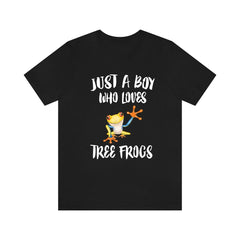 Just A Boy Who Loves Tree Frogs Shirt - tree frog print design