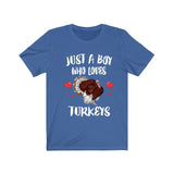 Just A Boy Who Loves Turkeys Bird Shirt, Turkey Lover Shirt, Turkey Shirt, Turkey Lover Gift, Animal Shirt Image 2
