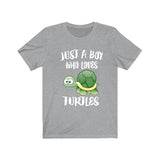 Just A Boy Who Loves Turtles Shirt, Turtle Lover Shirt, Turtle Shirt, Turtle Lover Gift, Animal Shirt Image 3