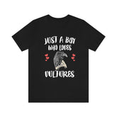 Just A Boy Who Loves Vultures Bird Shirt, Vulture Lover Shirt, Vulture Shirt, Birding Lover Gift, Animal Shirt Image 1