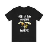 Just A Boy Who Loves Wasps Shirt, Wasp Lover Shirt, Wasp Shirt, Wasp Lover Gift, Animal Shirt Image 1