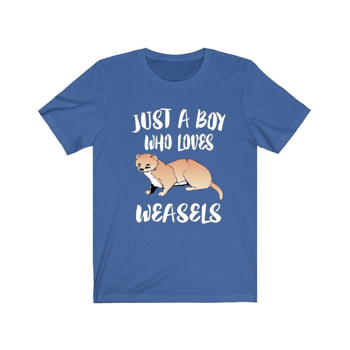 Just A Boy Who Loves Weasels Shirt - weasel print design
