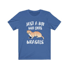 Just A Boy Who Loves Weasels Shirt - weasel print design