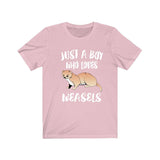 Just A Boy Who Loves Weasels Shirt, Weasel Lover Shirt, Weasel Shirt, Weasel Lover Gift, Animal Shirt Image 4