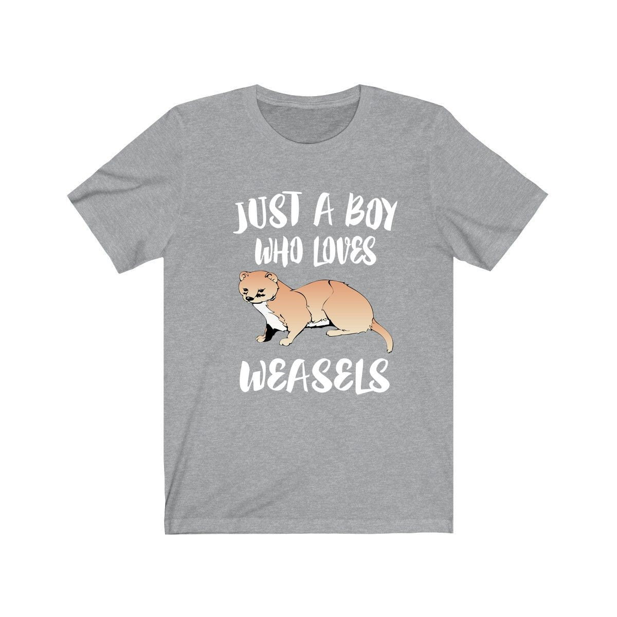 Just A Boy Who Loves Weasels Shirt - weasel print design