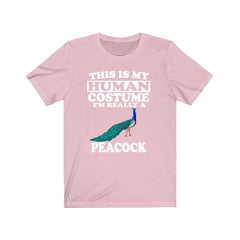 Peacock Human Costume Shirt - peacock print design