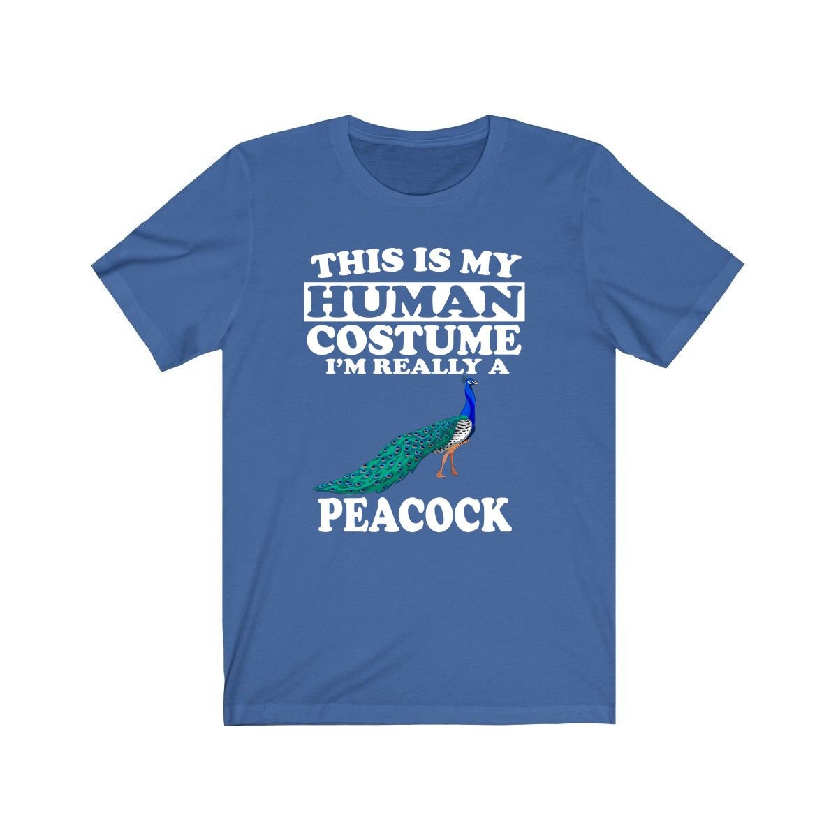 Peacock Human Costume Shirt - peacock print design