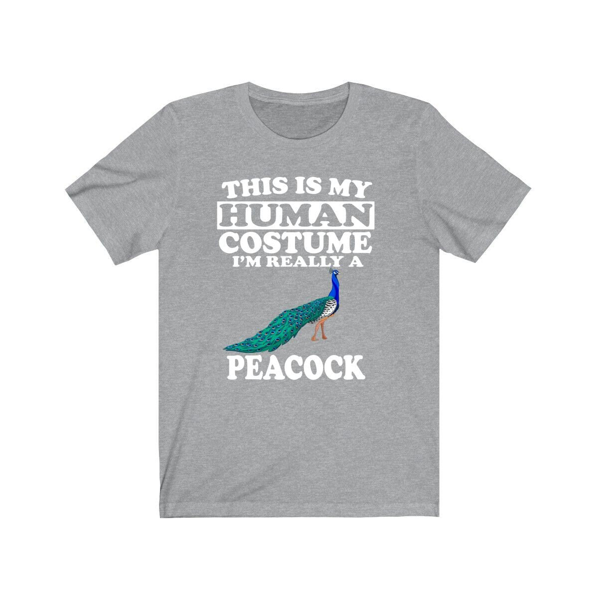 Peacock Human Costume Shirt - peacock print design