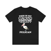 This Is My Human Costume I'm Really A Pelican Bird Shirt, Pelican Lover Shirt, Birding Shirt, Bird Funny Gift, Animal Adult Kids Image 1
