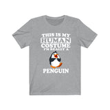 This Is My Human Costume I'm Really A Penguin Bird Shirt, Penguin Lover Shirt, Birding Shirt, Bird Funny Gift, Animal Adult Kids Image 3