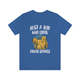 Just A Boy Who Loves Cocker Spaniels Dog Shirt, Cocker Spaniel Lover Shirt, Cocker Spaniel Shirt, Dog Lover Gift, Animal Adult Kids T-Shirt Image 3
