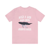 Just A Boy Who Loves Humpback Whales Shirt, Humpback Whale Lover Shirt, Humpback Whale Shirt, Whale Gift, Animal Adult Kids T-Shirt Image 4