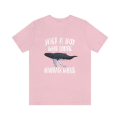Just A Boy Who Loves Humpback Whales Shirt - humpback whale print design
