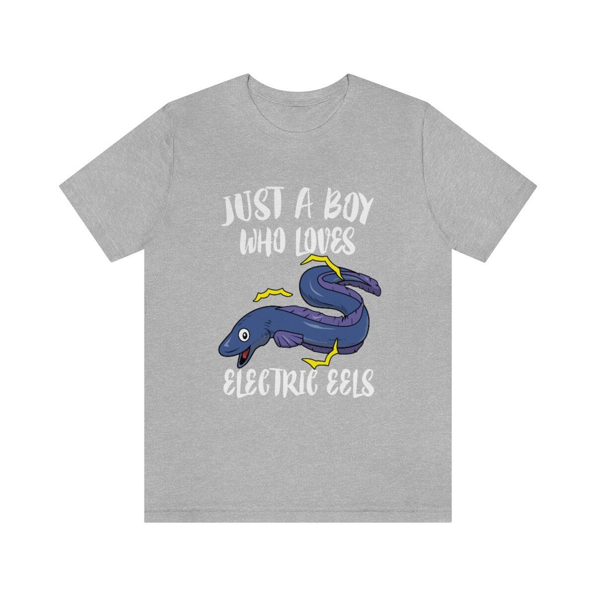 Just A Boy Who Loves Electric Eels Shirt, Electric Eel Lover Shirt, Electric Eel Shirt, Eel Gift, Animal Adult Kids T-Shirt Image 1