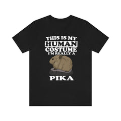 This is my human costume I am really a pika alpine mountain mammal tee