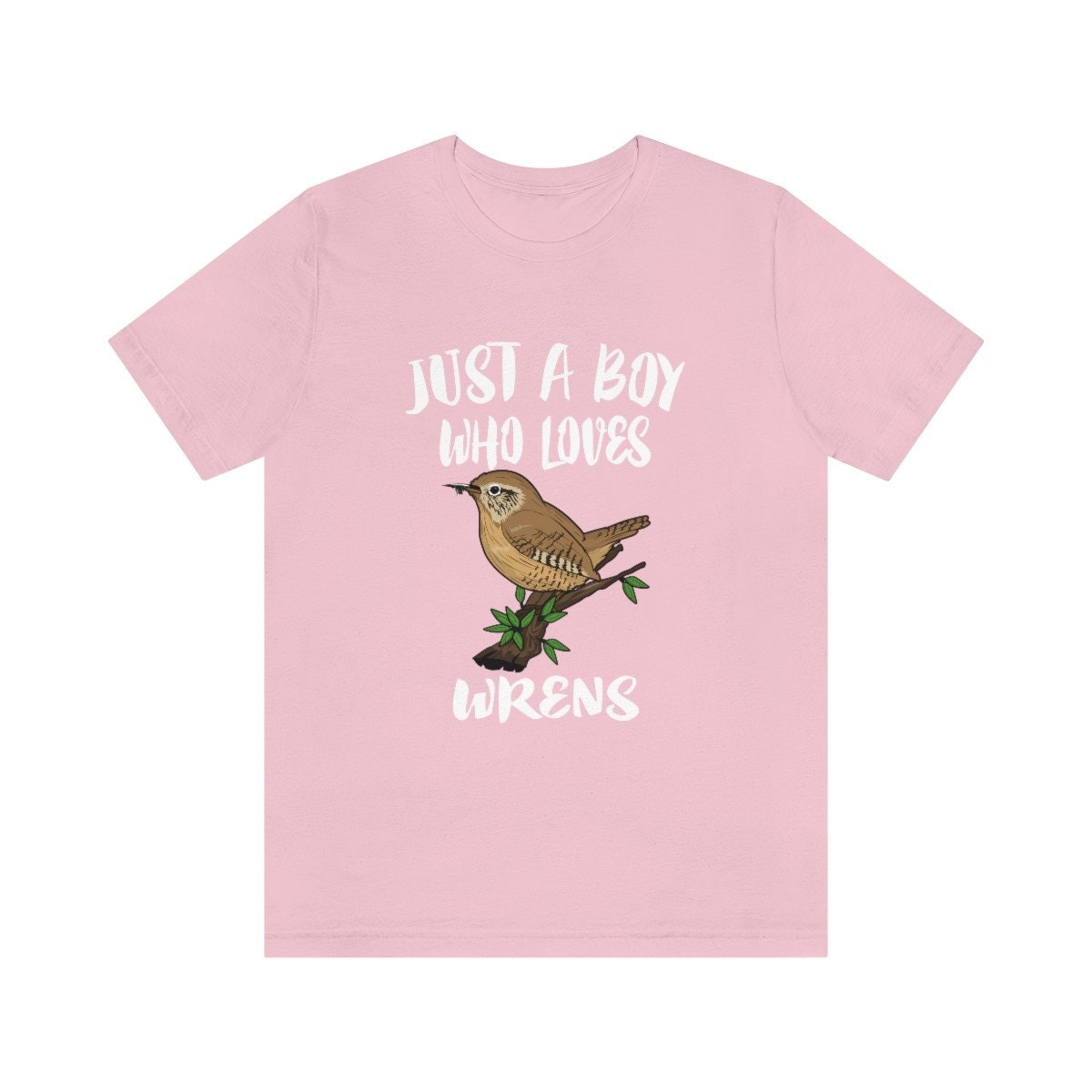 Just A Boy Who Loves Wrens Birds Shirt - wren print design