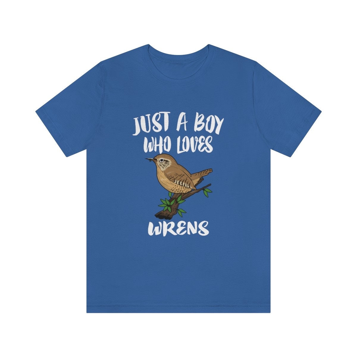 Just A Boy Who Loves Wrens Birds Shirt - wren print design