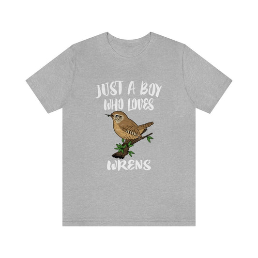 Just A Boy Who Loves Wrens Birds Shirt - wren print design