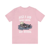 Just A Boy Who Loves Sea Otters Shirt, Sea Otter Lover Shirt, Sea Otter Shirt, Sea Otter Gift, Animal Adult Kids T-Shirt Image 4