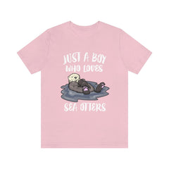 Just A Boy Who Loves Sea Otters Shirt - sea otter print design