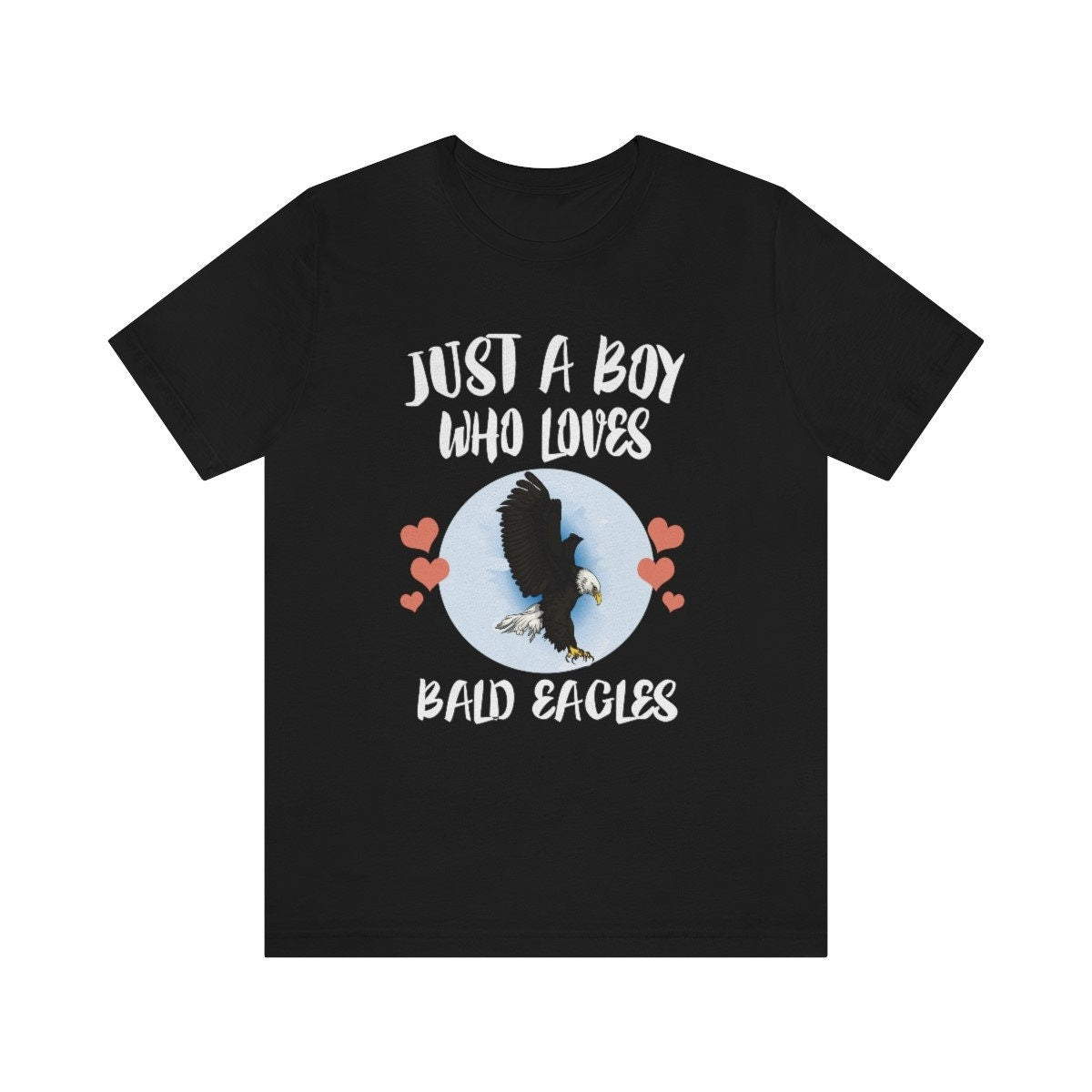 Just A Boy Who Loves Bald Eagles Bird Shirt, Bald Eagle Lover Shirt, Birding Shirt, Eagle Shirt, Animal Adult Kids T-Shirt Image 1