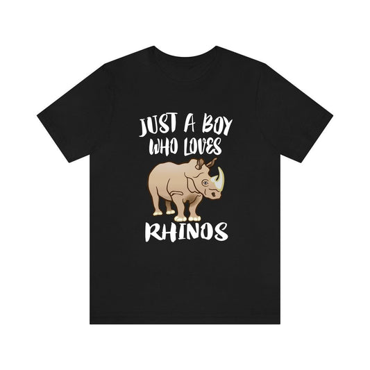 Just A Boy Who Loves Rhinos Shirt - rhino print design