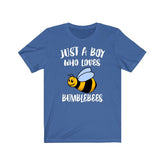 Just A Boy Who Loves Bumblebees Shirt, Bumblebee Lover Shirt, Bumblebee Shirt, Bumblebee Gift, Animal Adult Kids T-Shirt Image 1