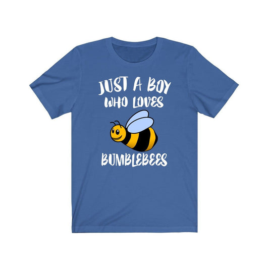 Just a boy who loves bumblebees pollinator lover tee