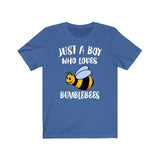 Just A Boy Who Loves Bumblebees Shirt, Bumblebee Lover Shirt, Bumblebee Shirt, Bumblebee Gift, Animal Adult Kids T-Shirt Image 1