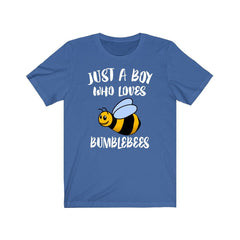 Just a boy who loves bumblebees pollinator lover tee
