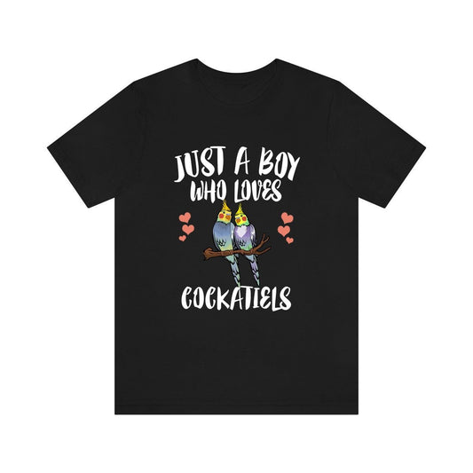 Cockatiel T-Shirt for Boys - cockatiel print design