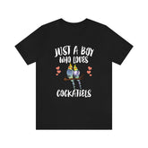 Just A Boy Who Loves Cockatiels Shirt, Cockatiel Lover Shirt, Cockatiel Shirt, Cockatiel Owner Gift, Animal Adult Kids T-Shirt Image 1