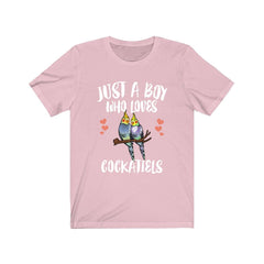 Cockatiel T-Shirt for Boys - cockatiel print design