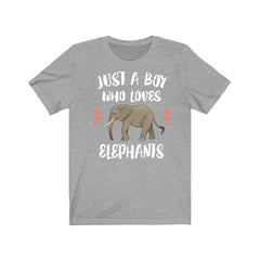 Just A Boy Who Loves Elephants Shirt - elephant print design