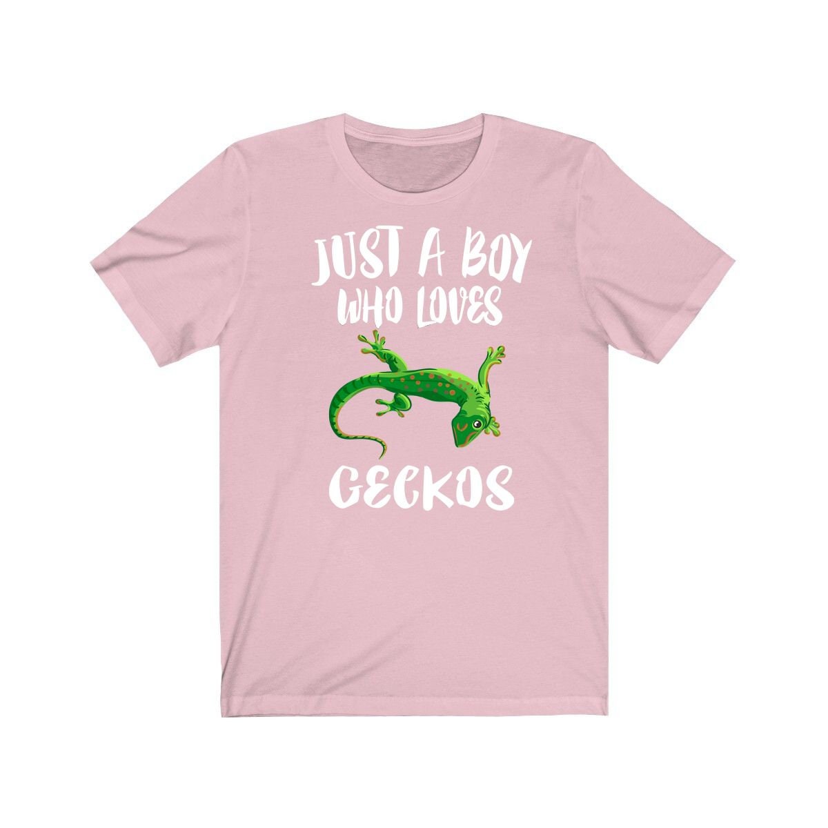 Just A Boy Who Loves Geckos Lizards Shirt - gecko print design