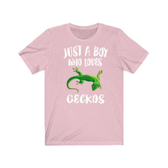 Just A Boy Who Loves Geckos Lizards Shirt - gecko print design