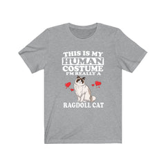 This Is My Human Costume I'm Really A Ragdoll Cat Shirt - ragdoll cat print design