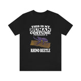 This Is My Human Costume I'm Really A Rhino Beetle Shirt, Rhino Beetle Lover Shirt, Beetle Shirt, Rhino Funny Gift, Adult Kids Shirt Image 1